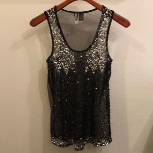 BKE Boutique Sequin Tank Top